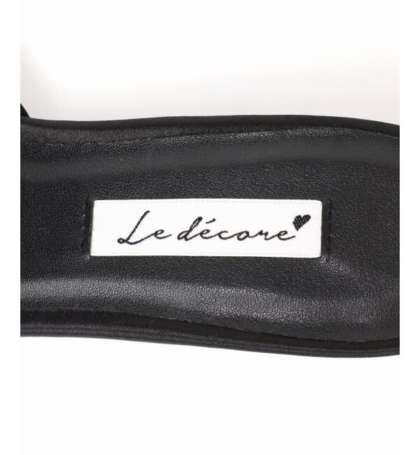  「《WEB限定》Le decore / ル デコレpuffy rose mule サンダル」|サンダル|