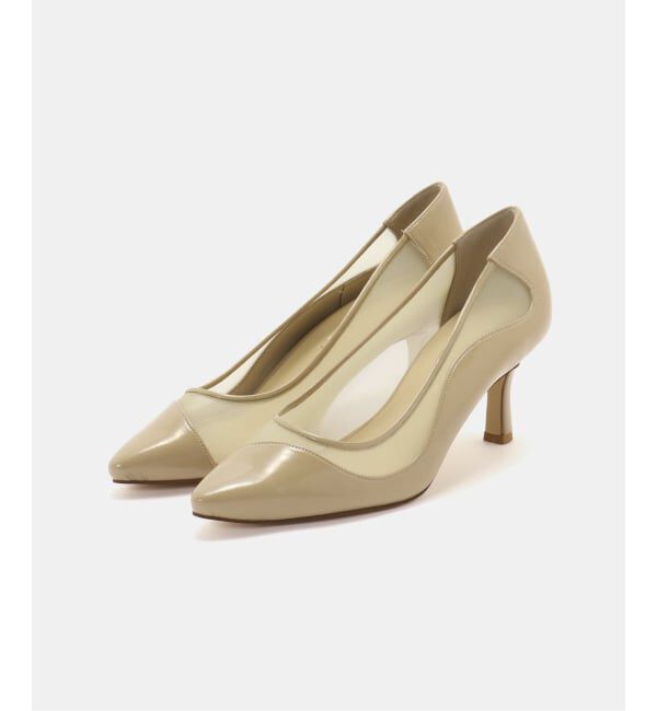  「《追加》6.5cmウェーブラインチュールパンプス」|パンプス|