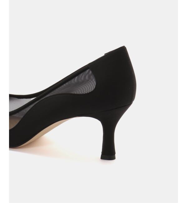  「《追加》6.5cmウェーブラインチュールパンプス」|パンプス|