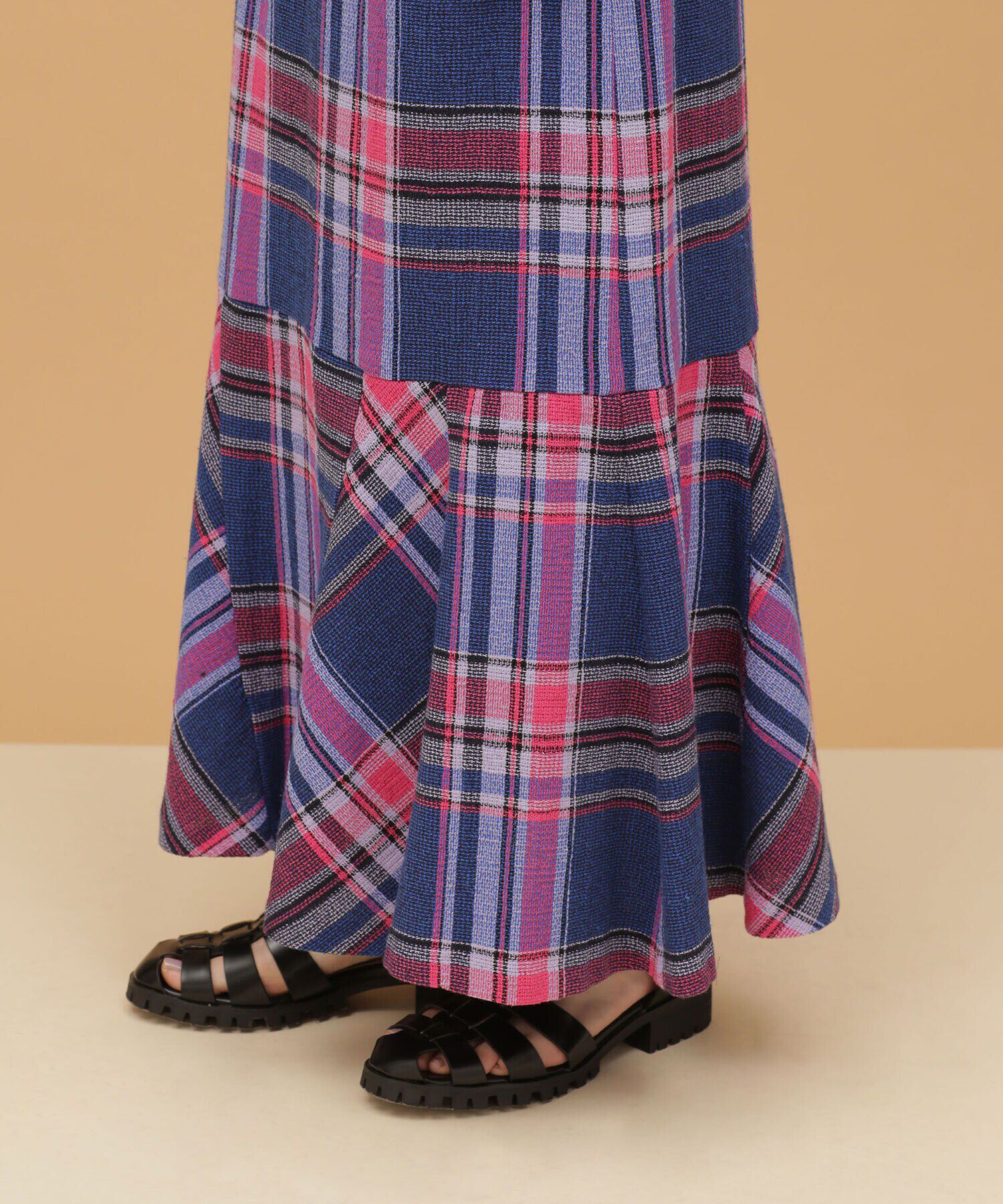 nano･universe「LB.03/バスケットチェックマーメイドスカート」|スカート|