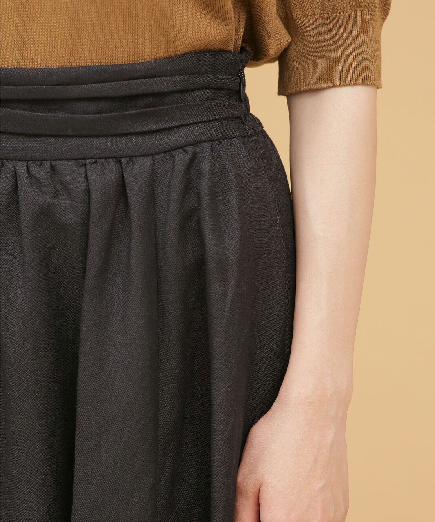 nano･universe「LB.03/リネンブレンドギャザーフレアスカート（セットアップ可）」|スカート|