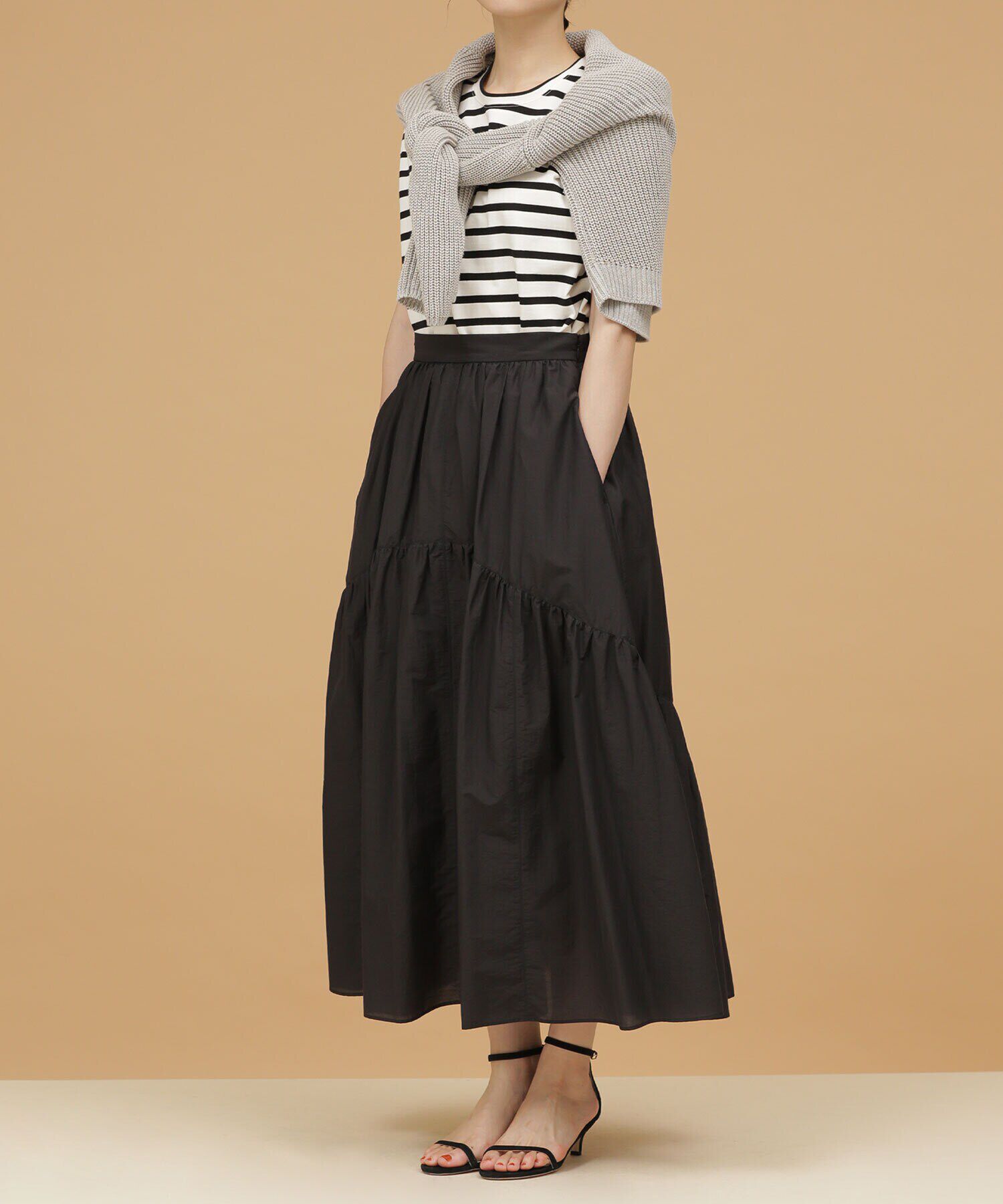 nano･universe「LB.03/切り替えギャザーティアードスカート」|スカート|