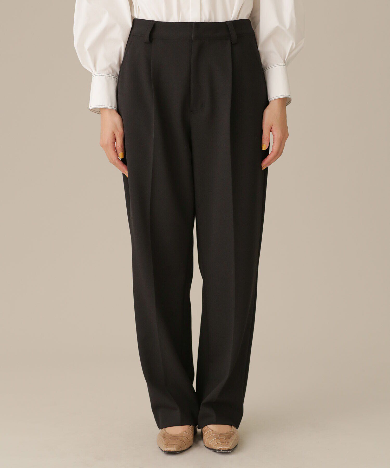 nano･universe「LB.03/ユルテーパードパンツ」|スラックス|