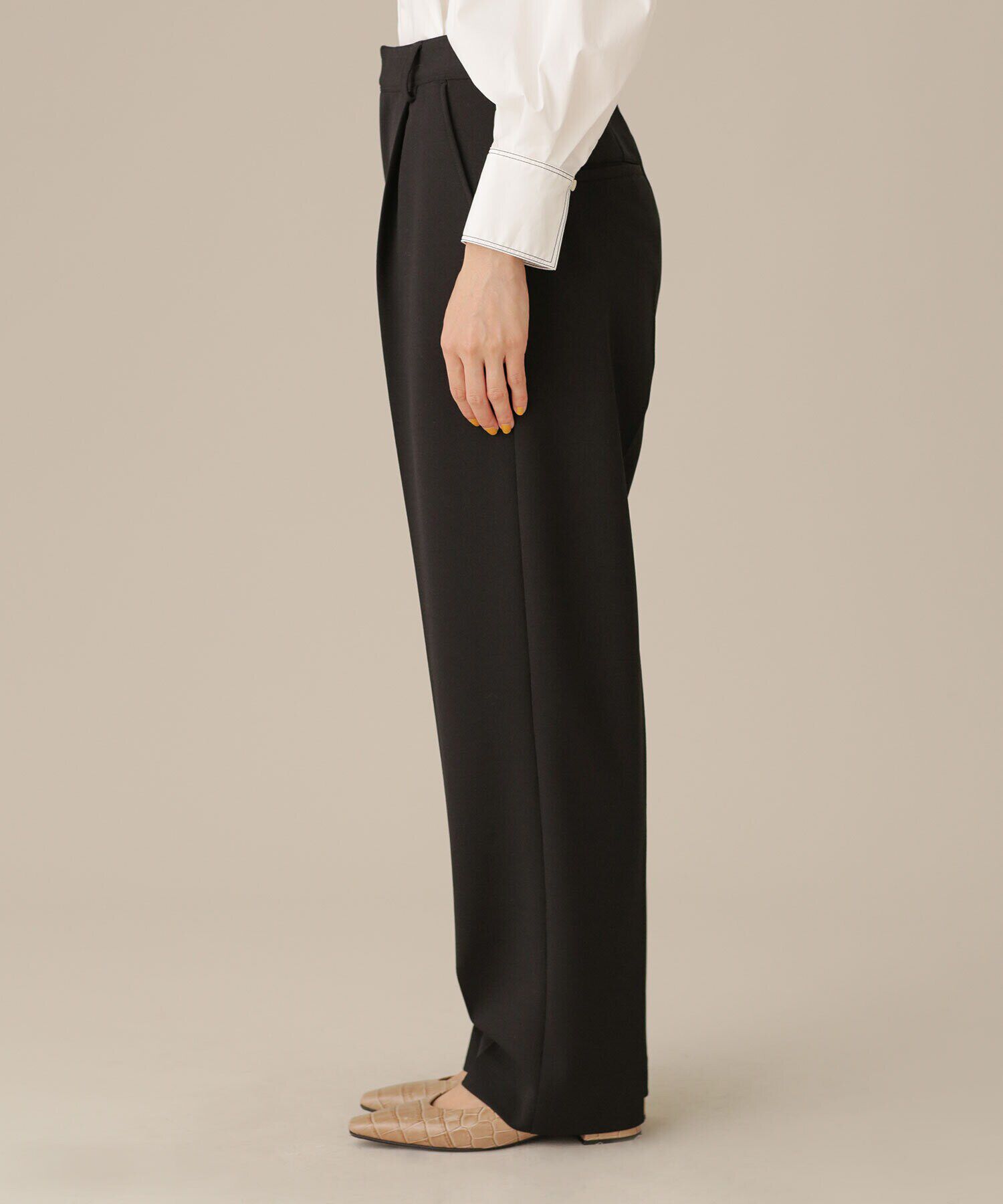 nano･universe「LB.03/ユルテーパードパンツ」|スラックス|