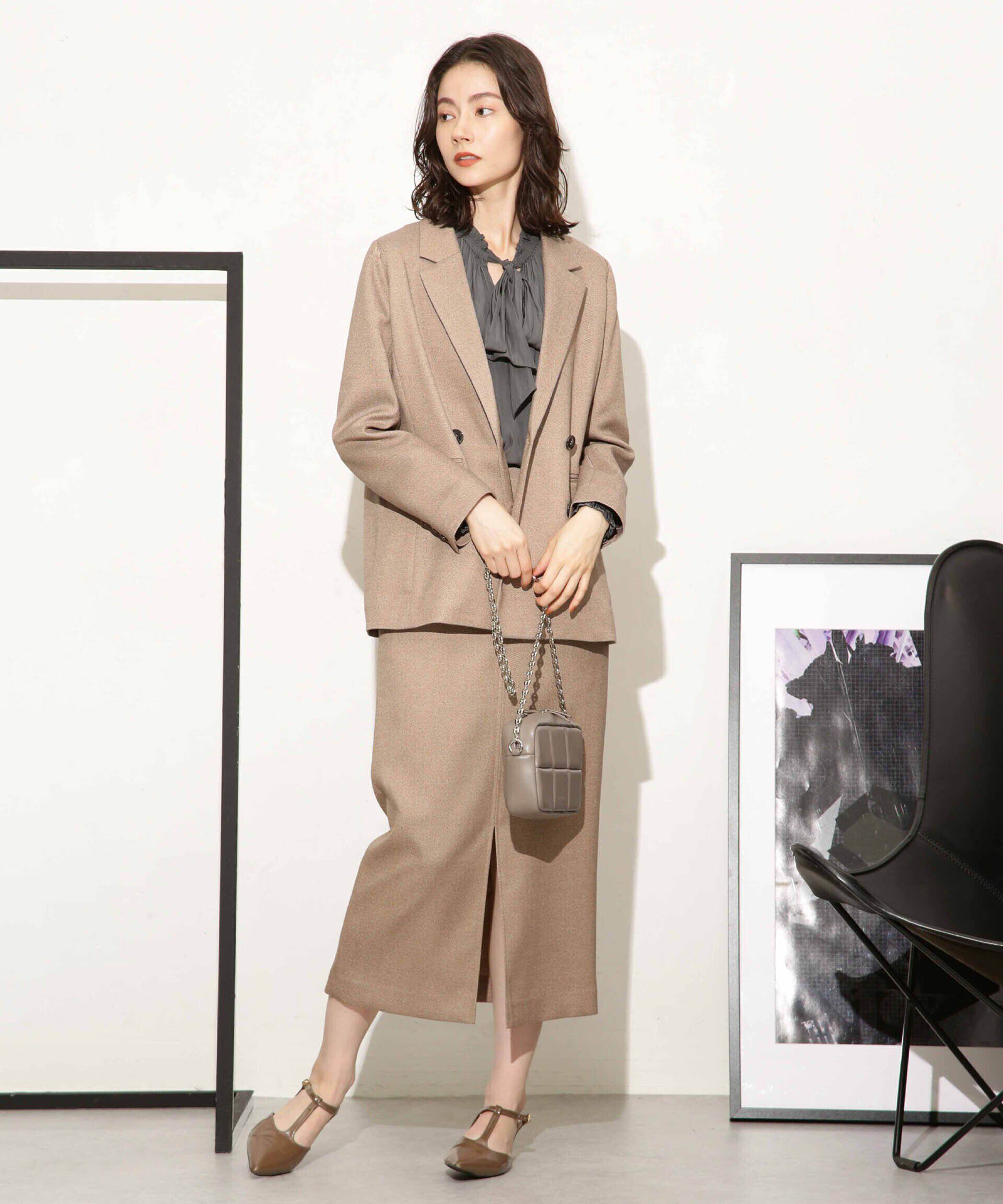 nano･universe「ギャザーネックボウタイブラウス」|シャツ・ブラウス|