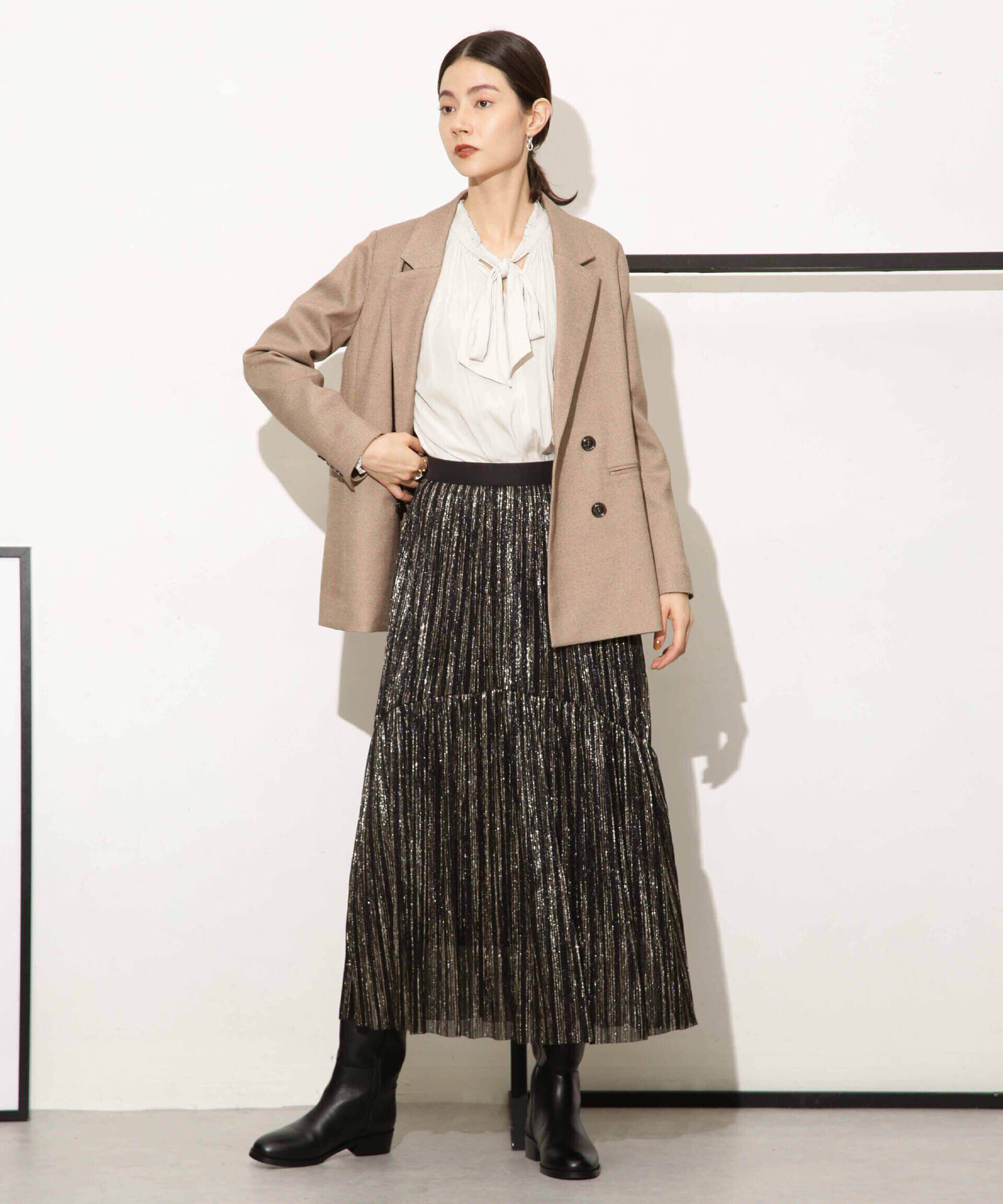 nano･universe「ギャザーネックボウタイブラウス」|シャツ・ブラウス|