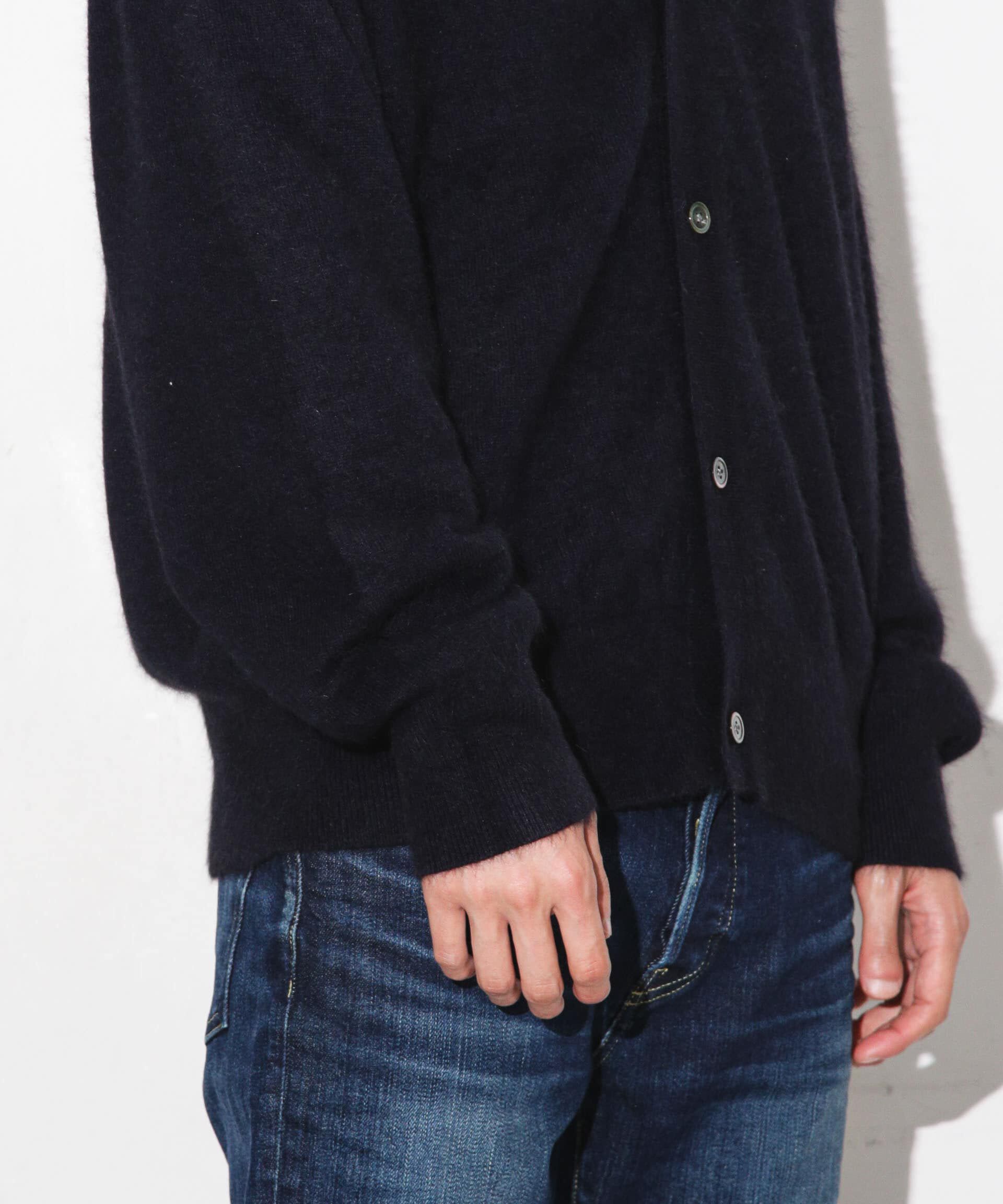 nano･universe「ヘアリーハイゲージＶネックカーディガン」|ニット・セーター|