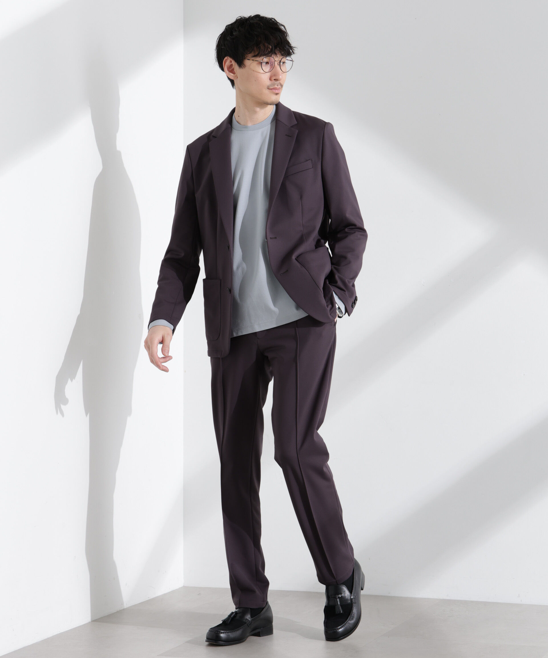 nano･universe「「N JACKET BASIC」TEXBRID(R)ポンチストレッチジャケット(セットアップ可)」|スーツ|