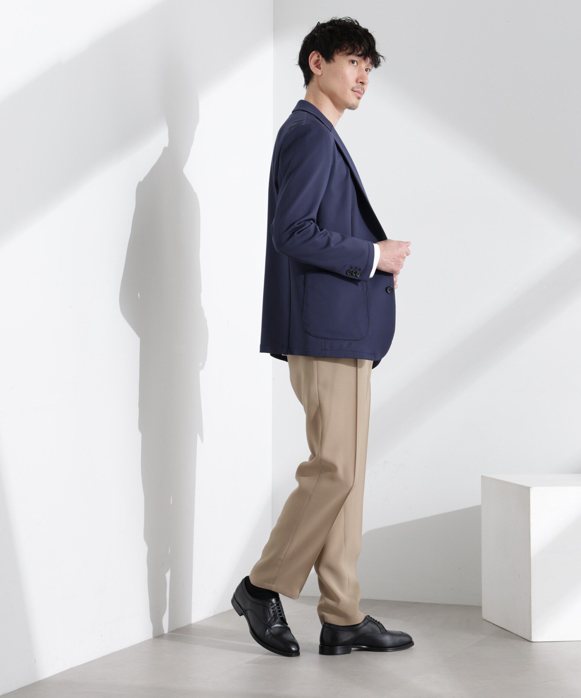 nano･universe「「N JACKET BASIC」TEXBRID(R)ポンチストレッチジャケット(セットアップ可)」|スーツ|