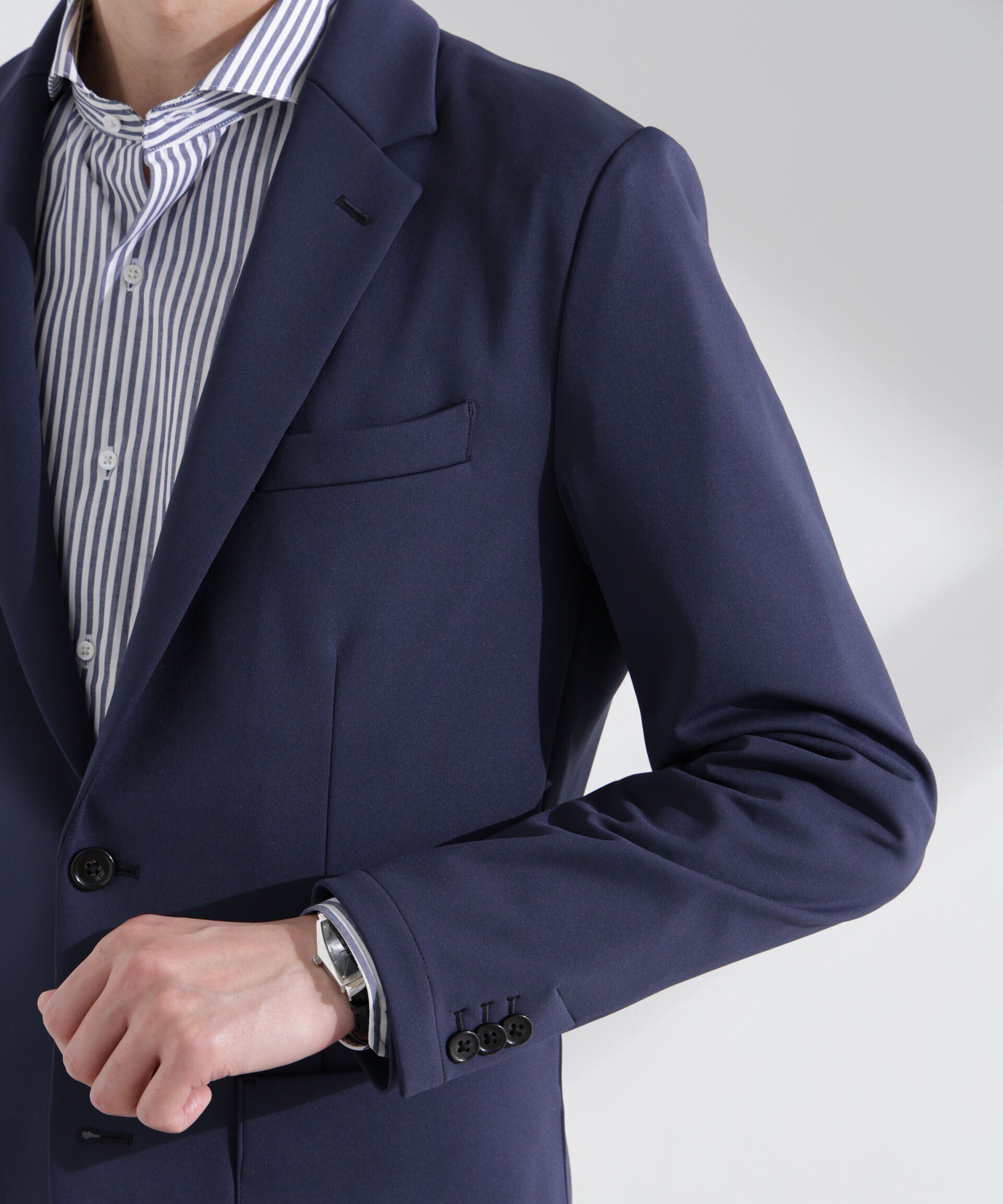 nano･universe「「N JACKET BASIC」TEXBRID(R)ポンチストレッチジャケット(セットアップ可)」|スーツ|