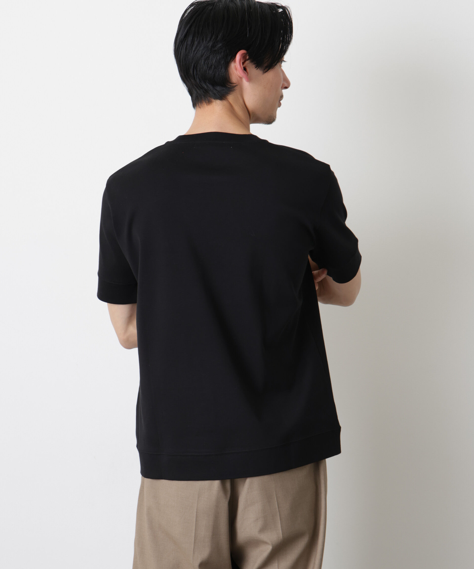 nano･universe「「FORMAL JERSEY」クルーネックカットソー半袖」|Tシャツ・カットソー|