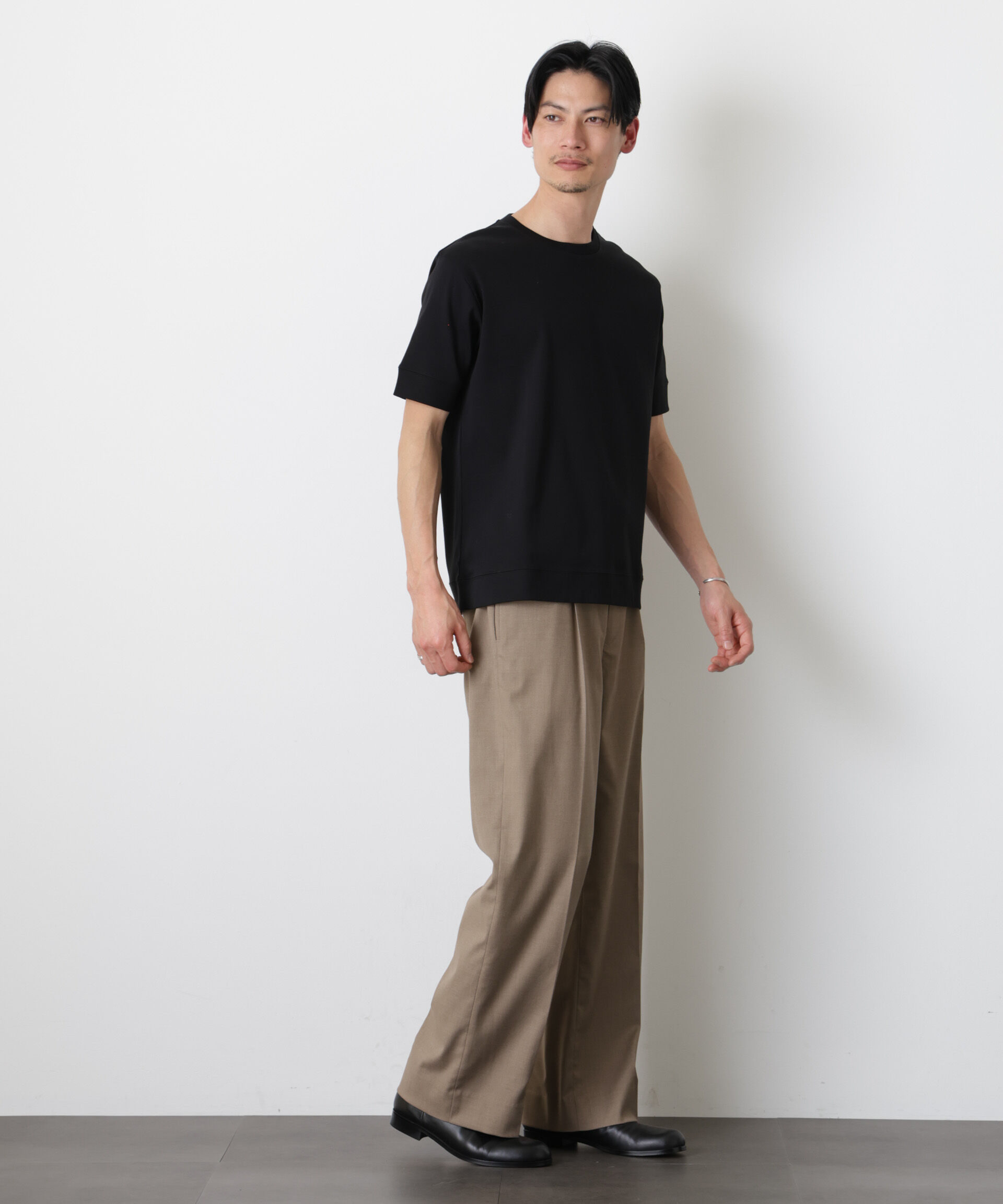 nano･universe「「FORMAL JERSEY」クルーネックカットソー半袖」|Tシャツ・カットソー|