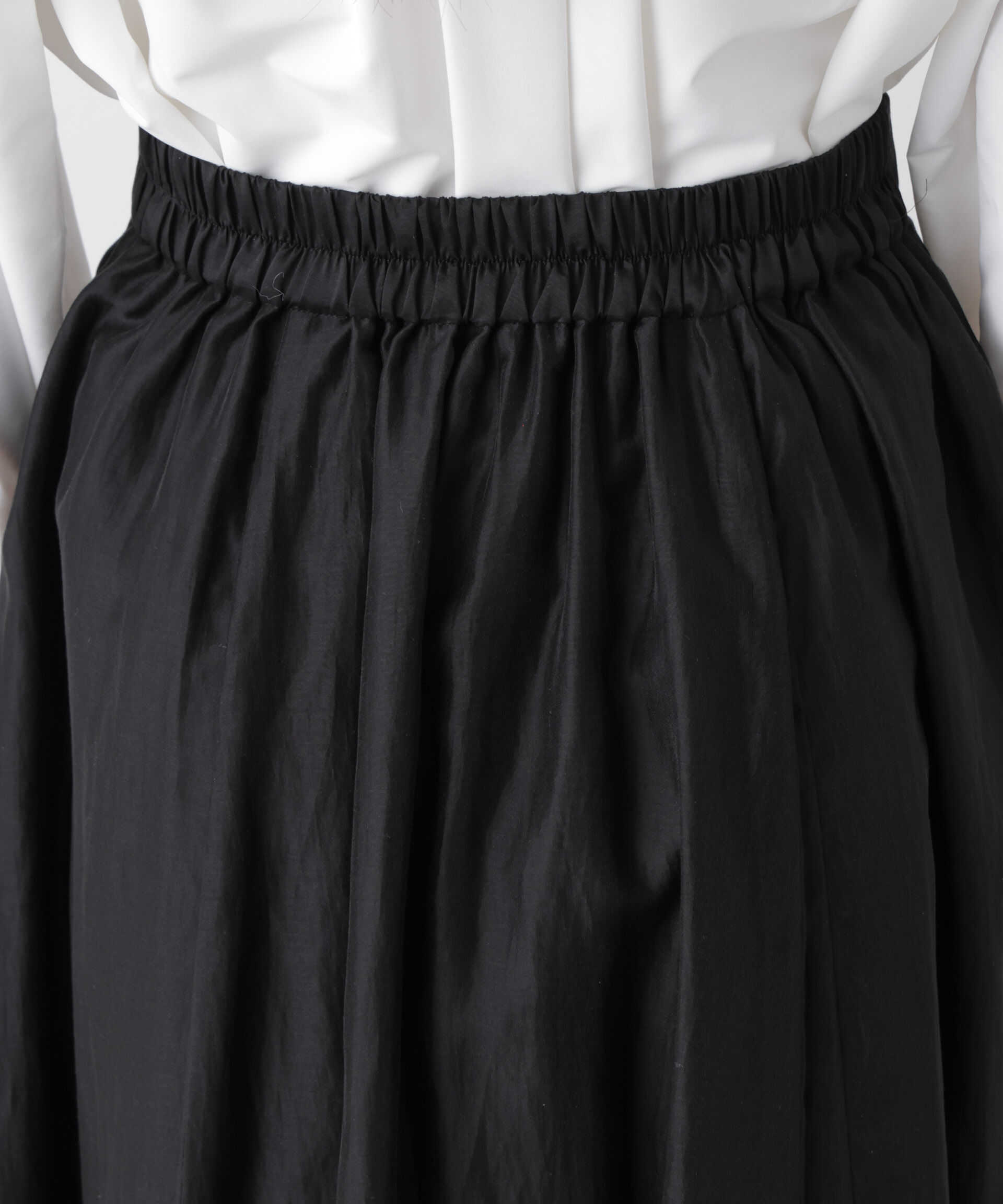 nano･universe「シアーオーガンジータックフレアスカート」|スカート|