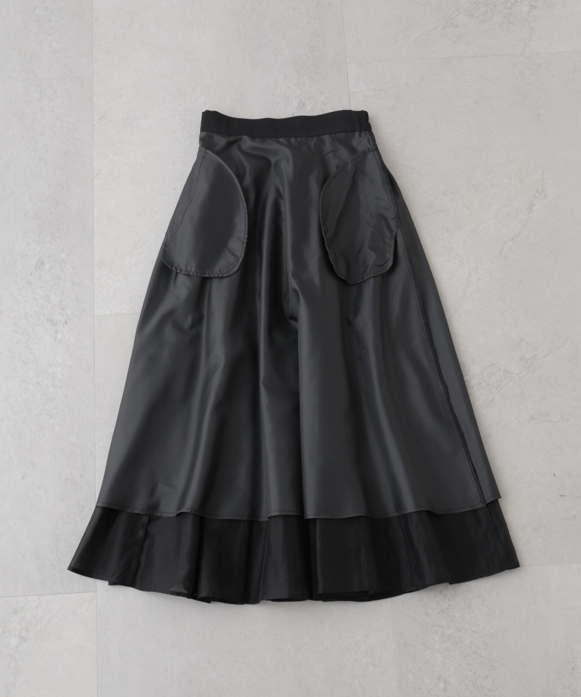 nano･universe「シアーオーガンジータックフレアスカート」|スカート|