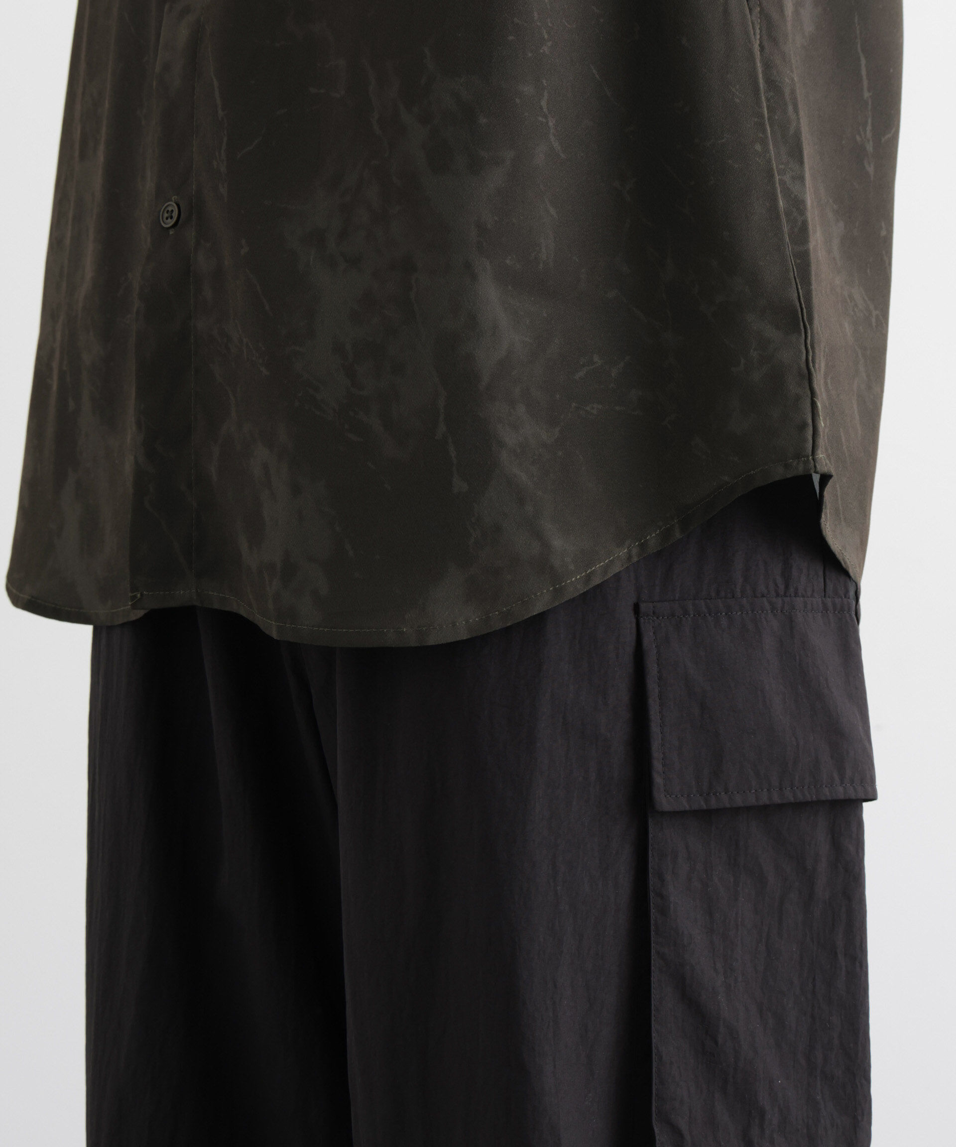 nano･universe「ストーンパターン半袖シャツ」|シャツ・ブラウス|