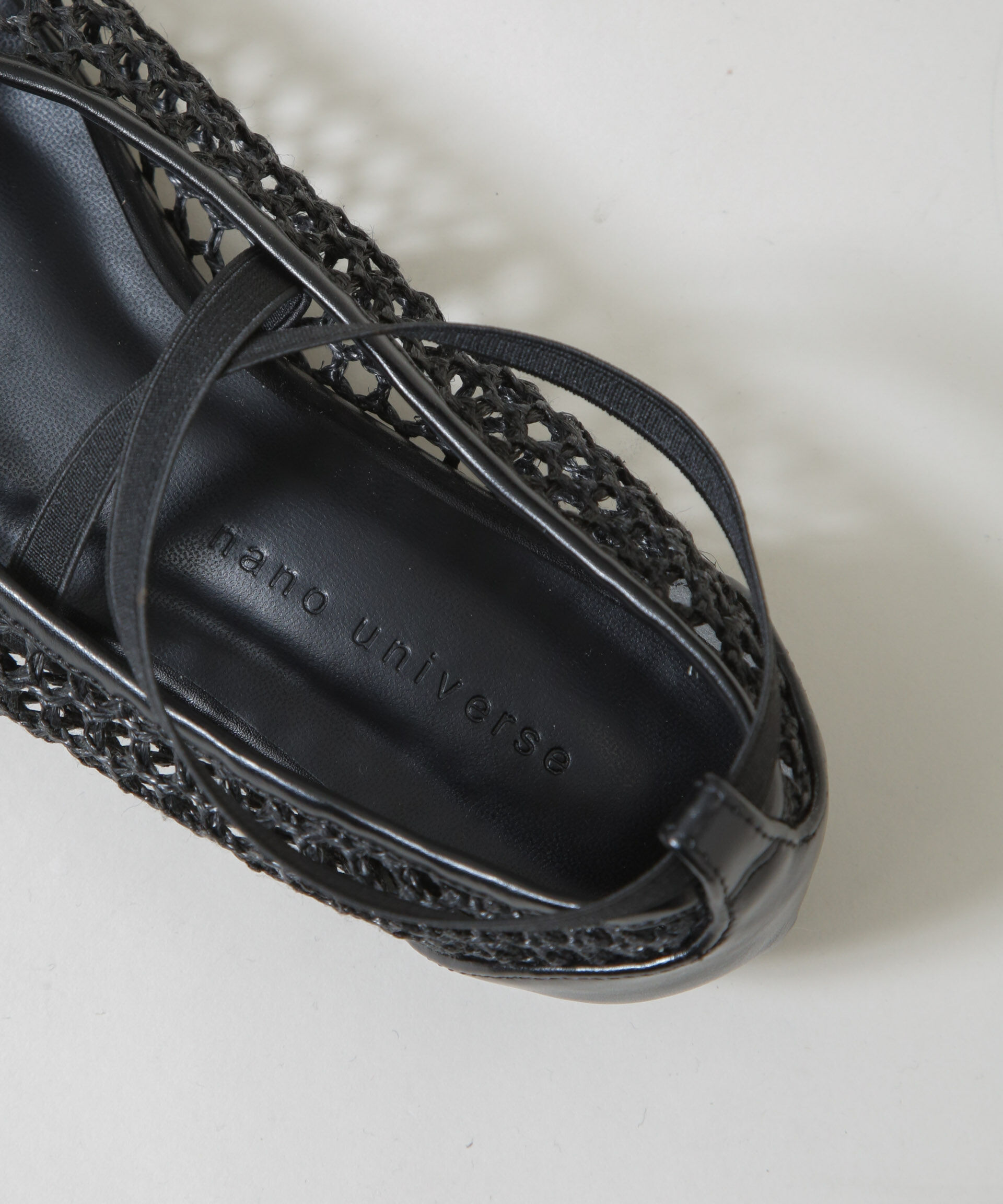 nano･universe「ストラップメッシュバレエシューズ」|サンダル|