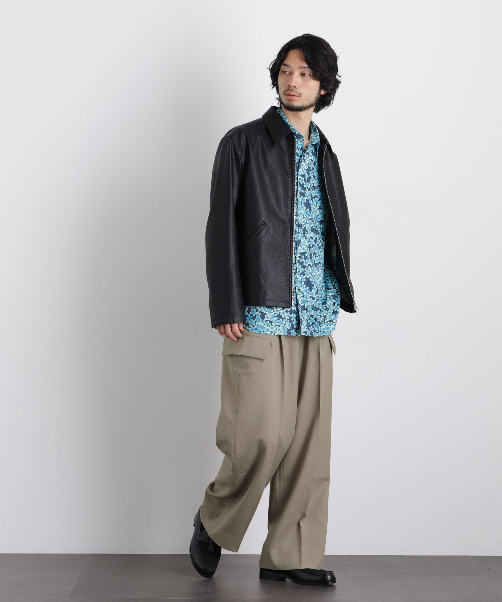 nano･universe「「Gavante」ドライギャバワイドカーゴパンツ」|チノ|