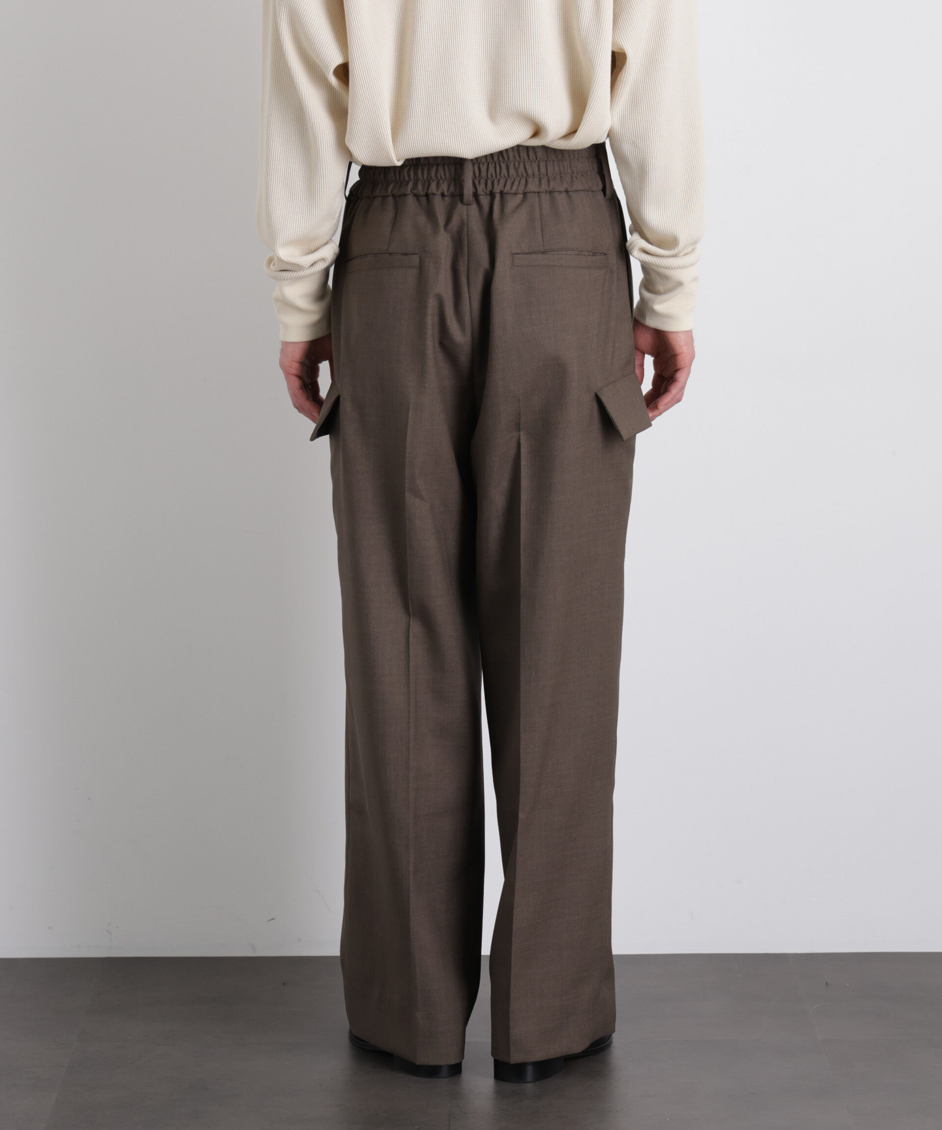 nano･universe「「Gavante」ドライギャバワイドカーゴパンツ」|チノ|