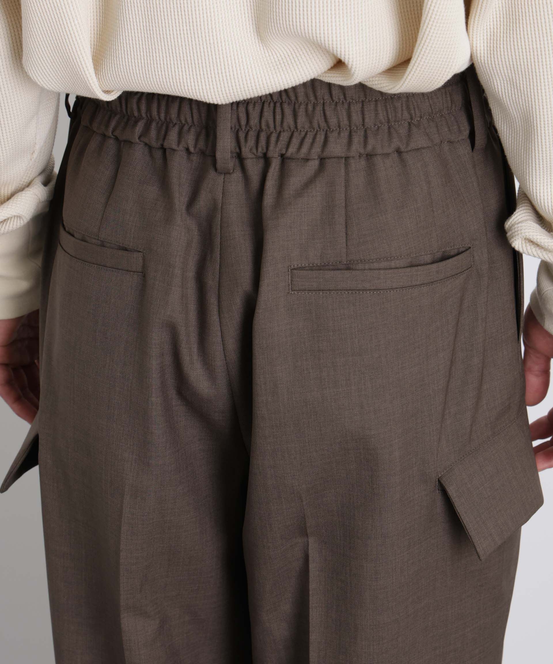 nano･universe「「Gavante」ドライギャバワイドカーゴパンツ」|チノ|