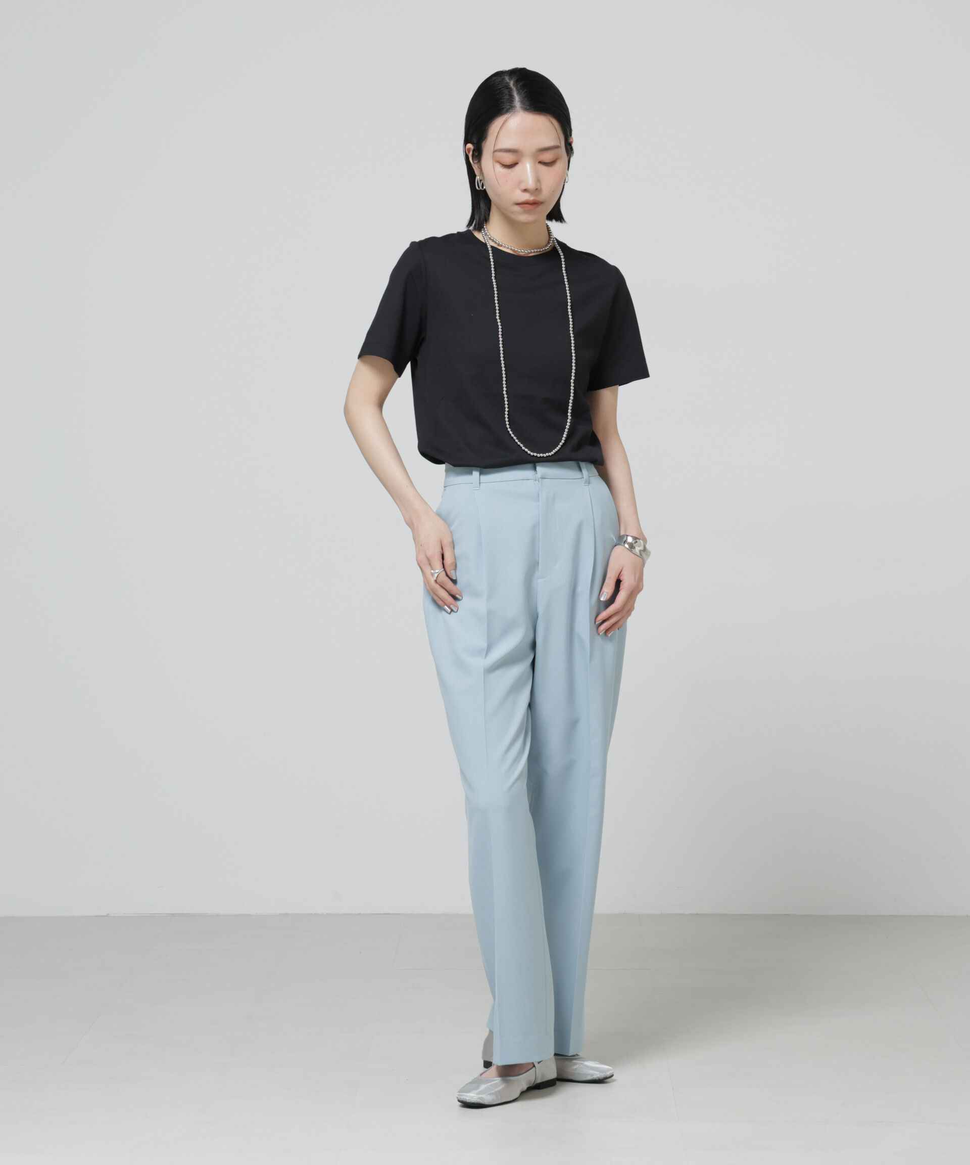 nano･universe「Anti Soaked(R) 汗染み防止クルーネックTシャツ」|Tシャツ・カットソー|