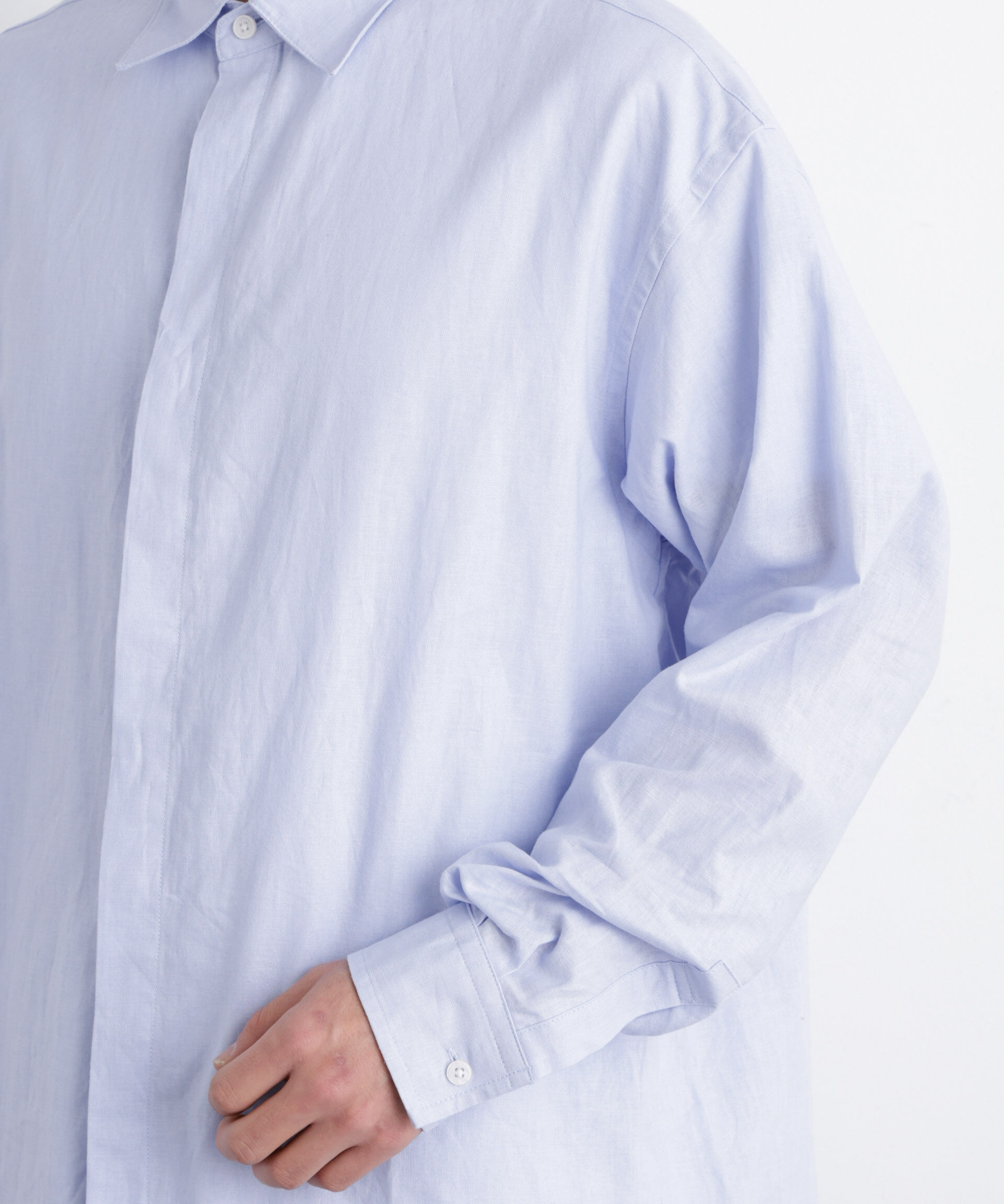 nano･universe「「FRENCH LINEN」リネンコットンレギュラーシャツ」|シャツ・ブラウス|