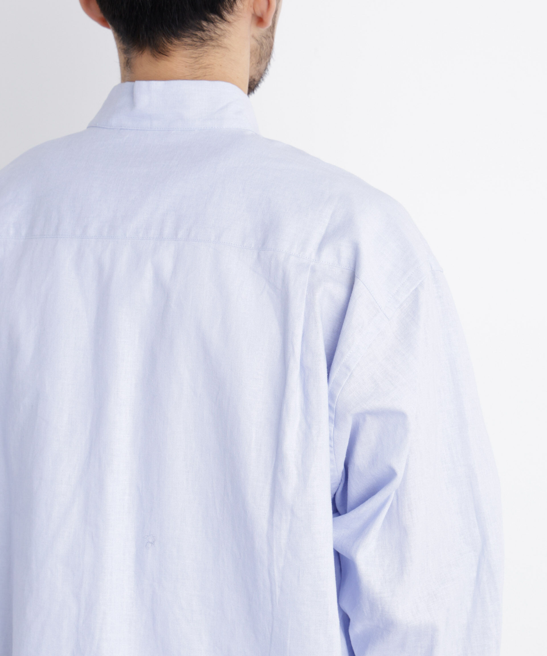 nano･universe「「FRENCH LINEN」リネンコットンスタンドシャツ」|シャツ・ブラウス|