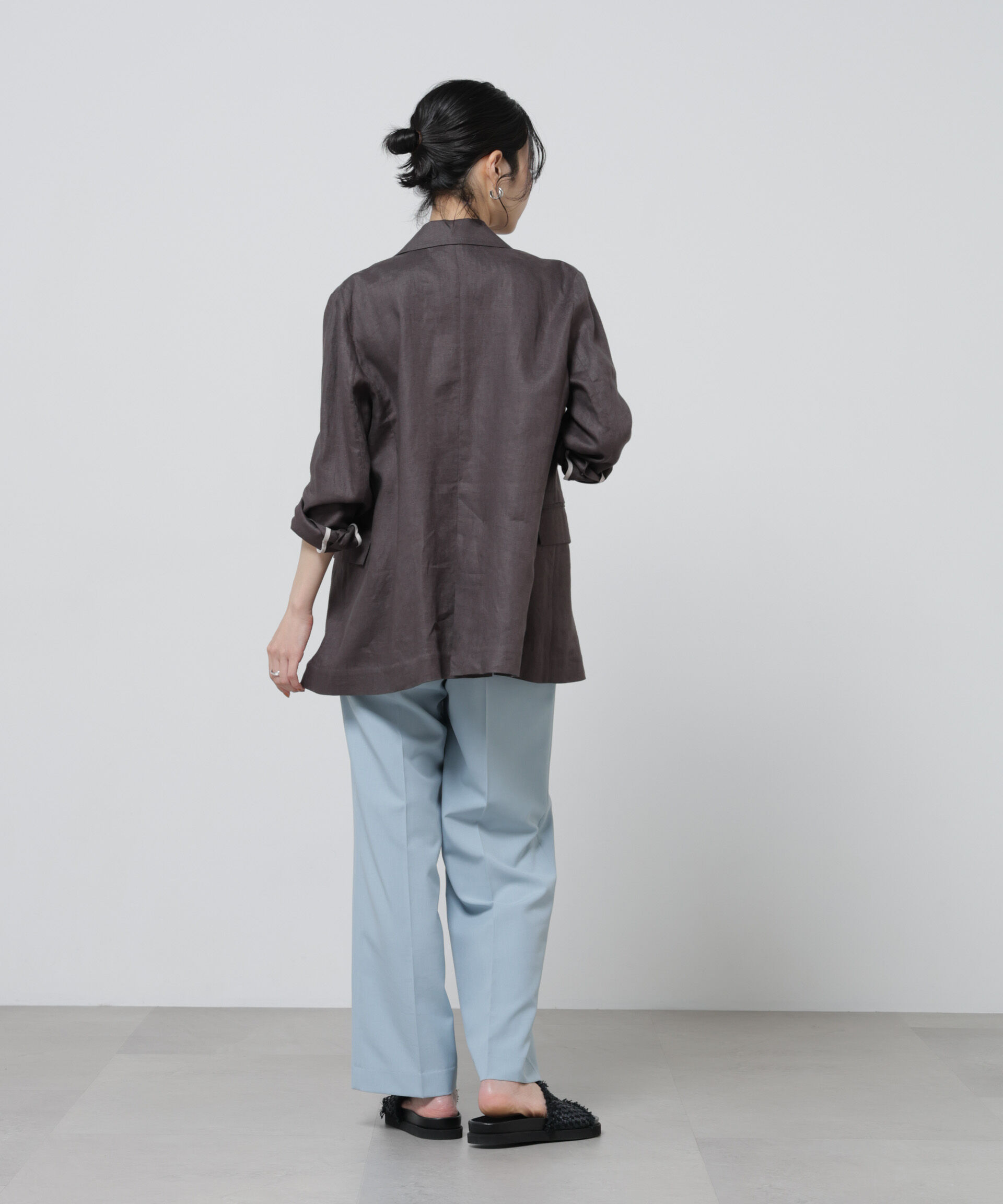 nano･universe「European Flax ダブル6Bジャケット(セットアップ可)」|テーラードジャケット|