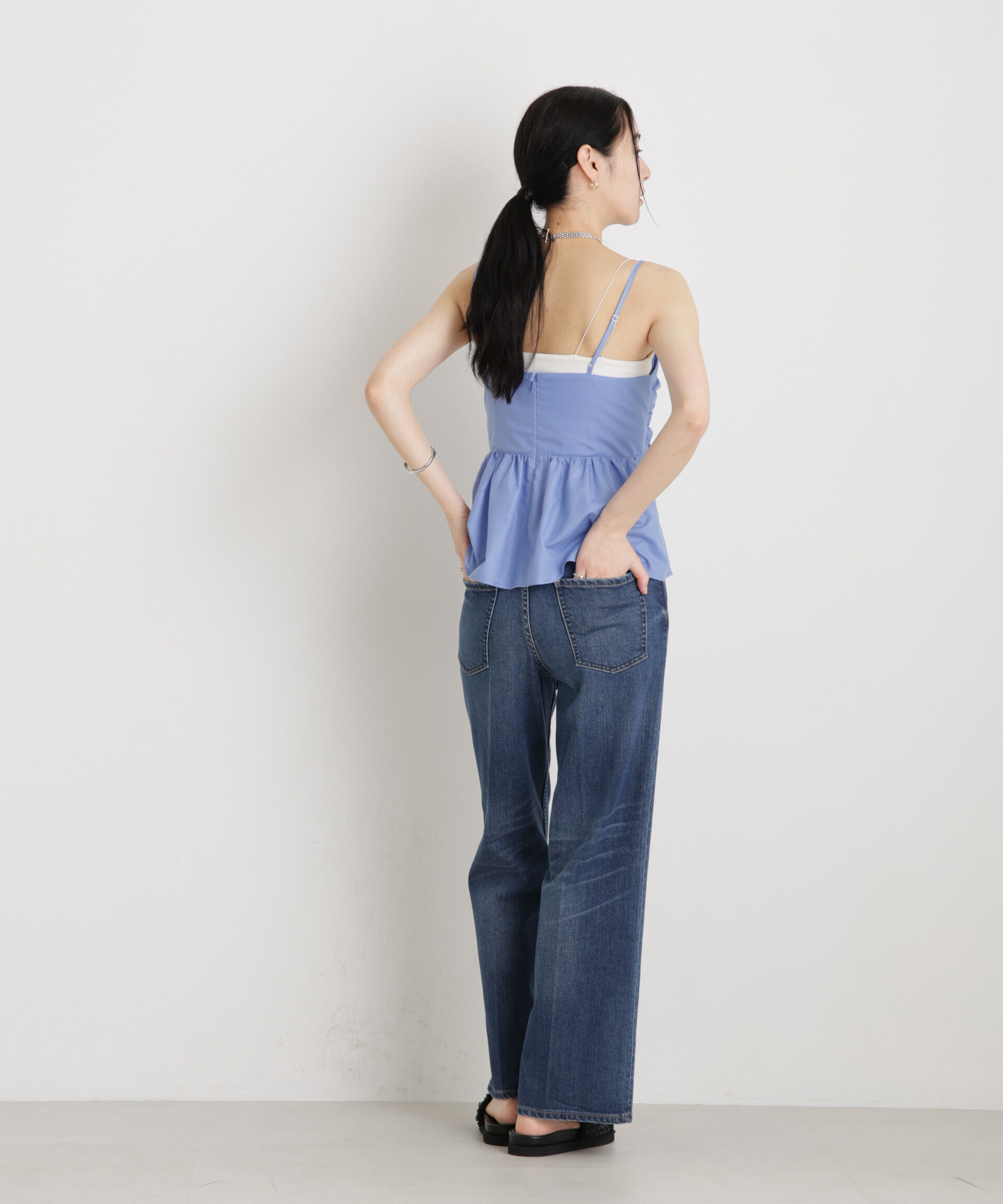 nano･universe「ツインリボンキャミソール」|シャツ・ブラウス|