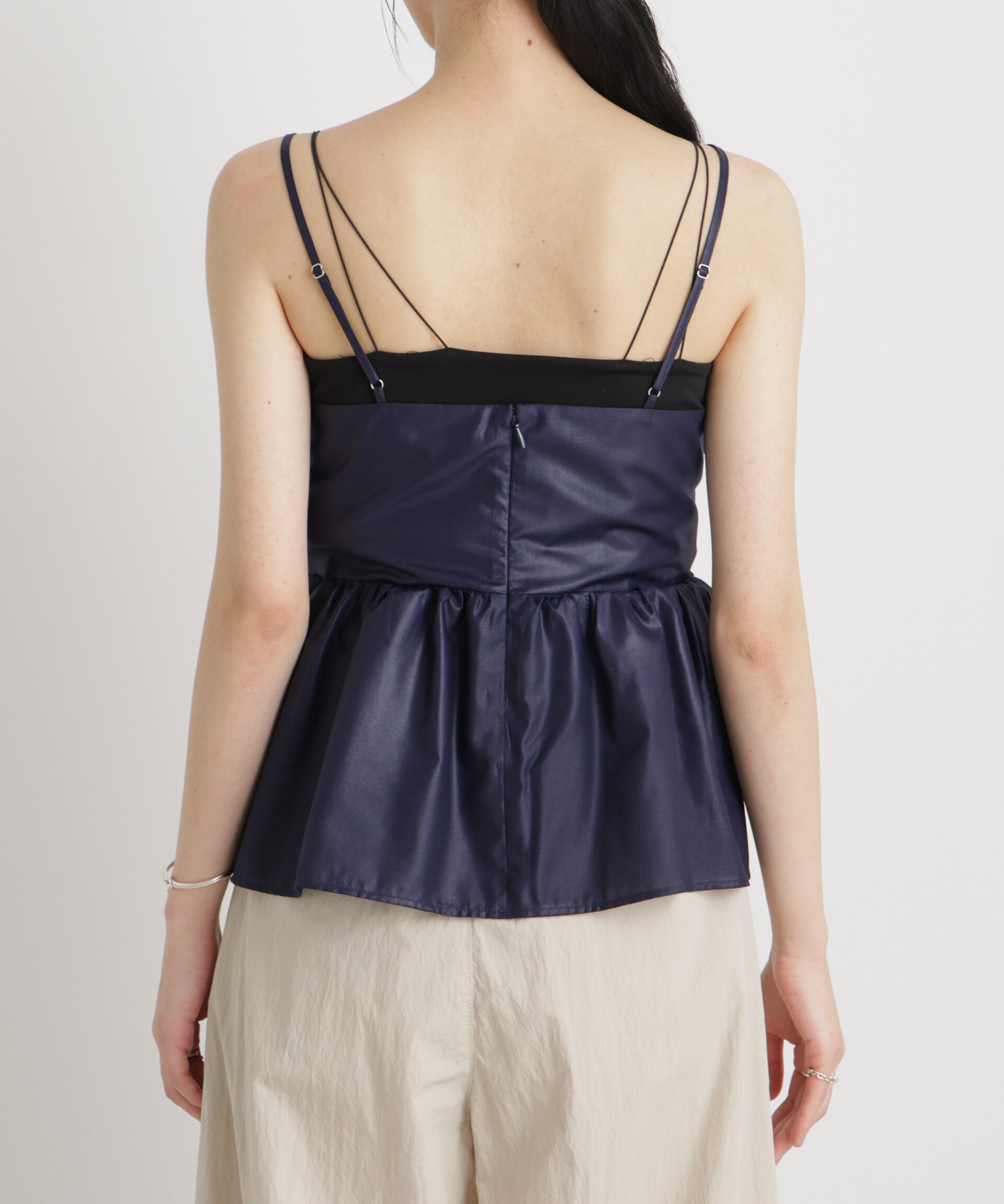 nano･universe「ツインリボンキャミソール」|シャツ・ブラウス|