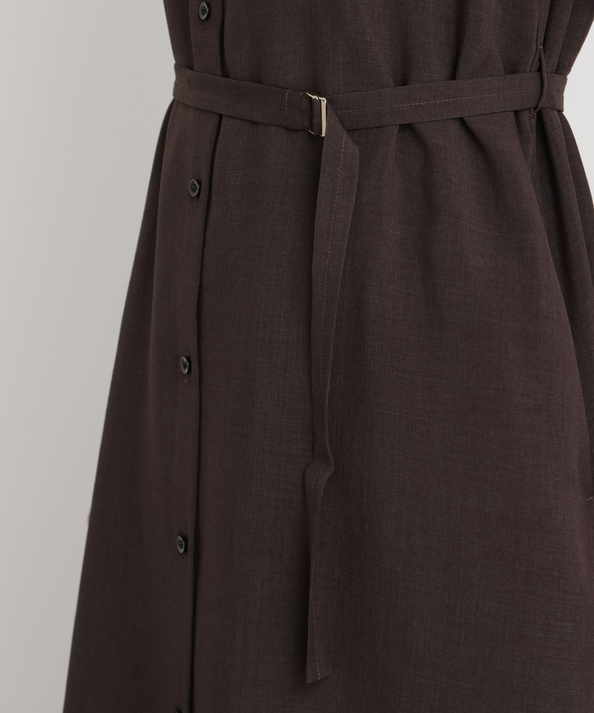 nano･universe「メランジドライ ベルト付きワンピース(セットアップ可)」|ワンピース|