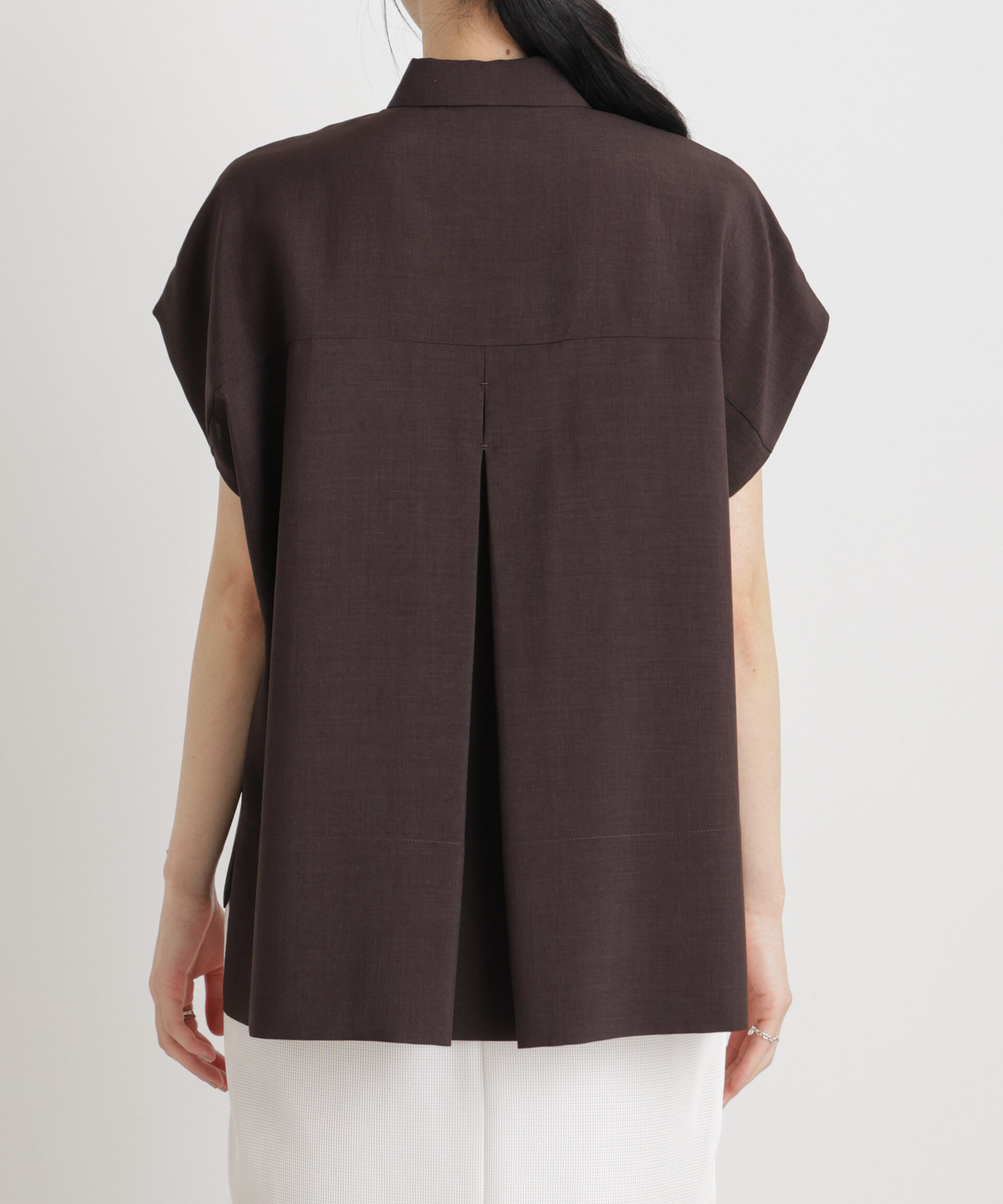 nano･universe「メランジドライ ポケットシャツ(セットアップ可)」|シャツ・ブラウス|