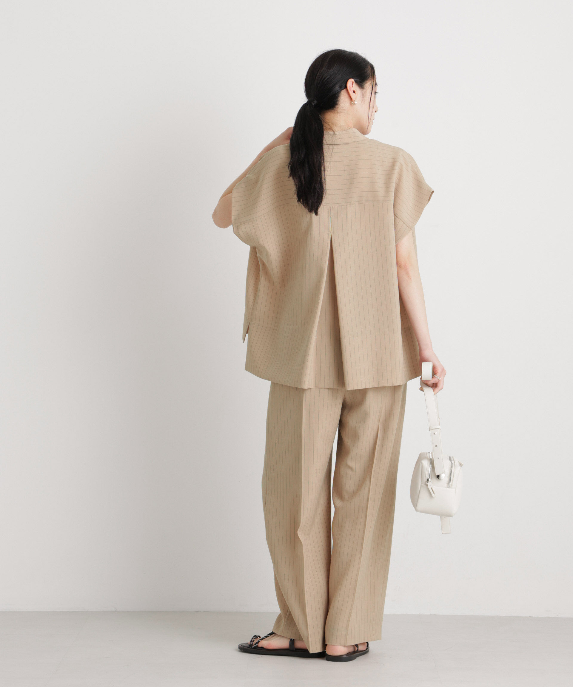 nano･universe「メランジドライ ポケットシャツ(セットアップ可)」|シャツ・ブラウス|