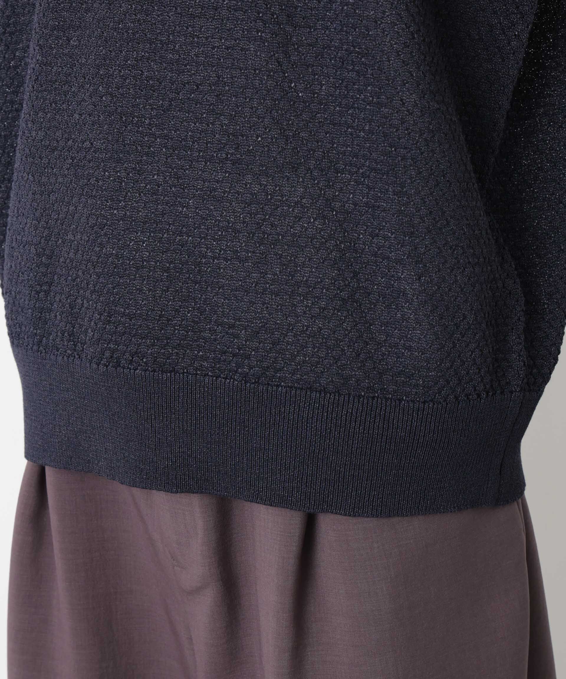 nano･universe「ギマクルーネック ニットTシャツ」|ニット・セーター|