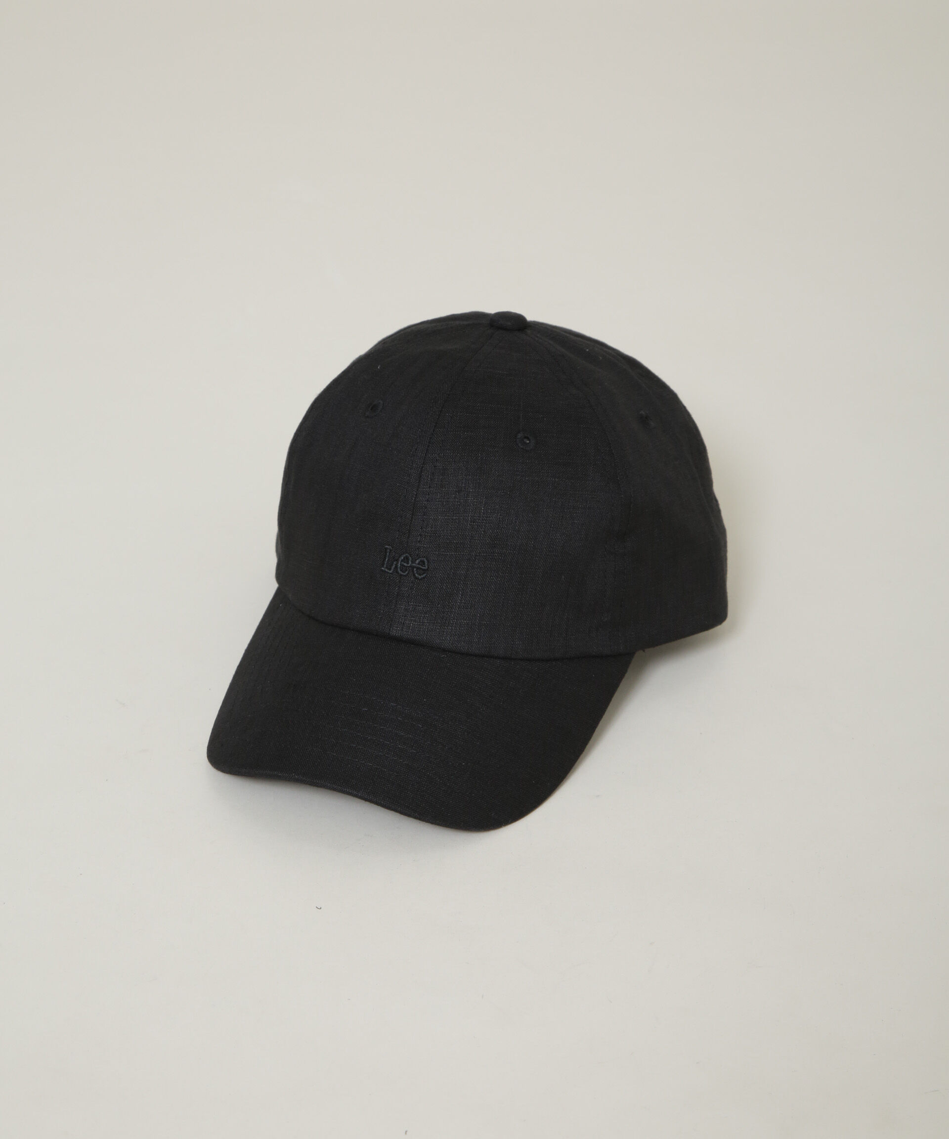 nano･universe「Lee/LEE LINEN 6P CAP」|キャップ・キャスケット|ブラック