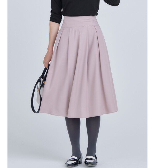 組曲「タックフレアカラースカート」|スカート|ﾋﾟﾝｸﾍﾞ