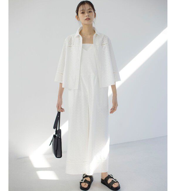 組曲「【WEB限定】エンブロイダリーレースサロペット」|オールインワン|