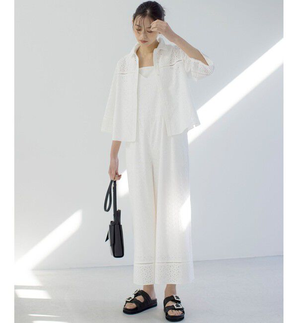 組曲「【WEB限定】エンブロイダリーレースサロペット」|オールインワン|