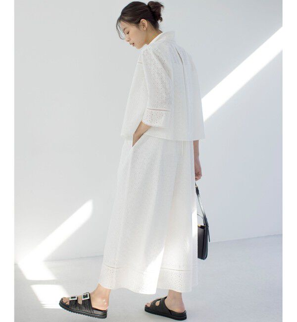 組曲「【WEB限定】エンブロイダリーレースサロペット」|オールインワン|