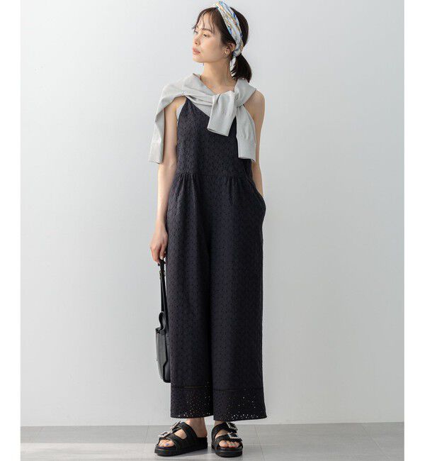 組曲「【WEB限定】エンブロイダリーレースサロペット」|オールインワン|