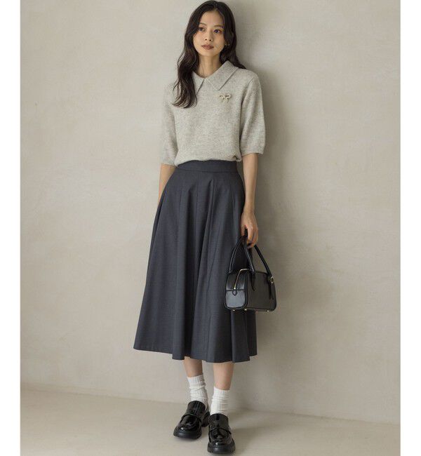 組曲「【ご好評につき追加販売 / 加藤ローサさん着用】ハンサムツイルフレア スカート」|スカート|