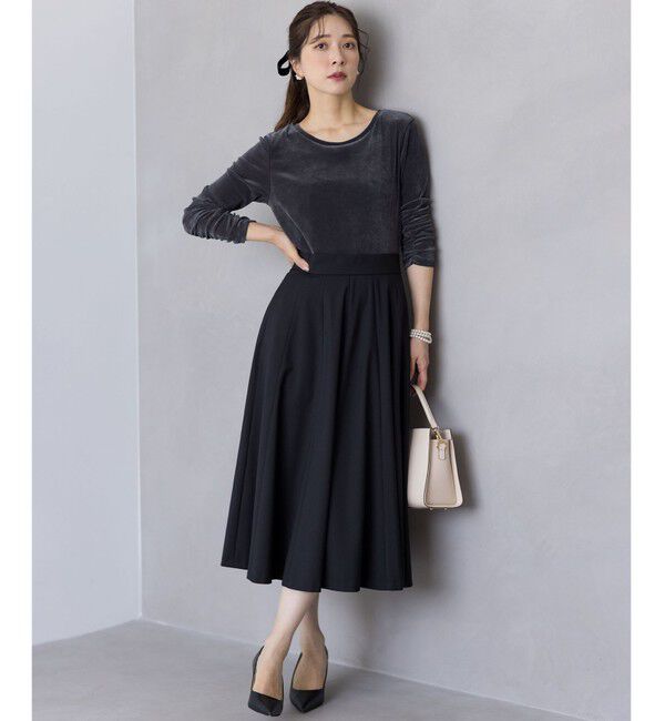 組曲「【ご好評につき追加販売 / 加藤ローサさん着用】ハンサムツイルフレア スカート」|スカート|