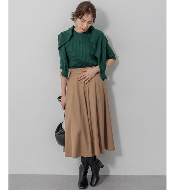 組曲「【ご好評につき追加販売 / 加藤ローサさん着用】ハンサムツイルフレア スカート」|スカート|