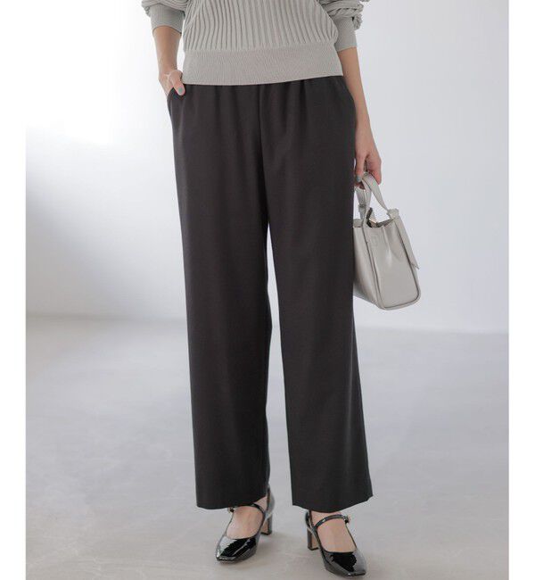 組曲「【加藤ローサさん着用】ツイル起毛ストレート パンツ」|その他|ブラック系