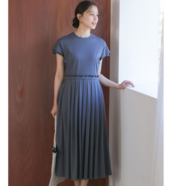 組曲「サマージャージーフィットアンドフレア ワンピース」|ワンピース|グレー系