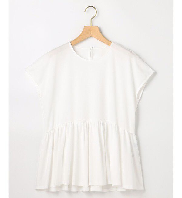 組曲「【WEB限定】トリコットジャージー ペプラムカットソー」|Tシャツ・カットソー|