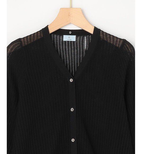 組曲「【WEB限定】レーシーニット レース襟付き カーディガン」|カーディガン|