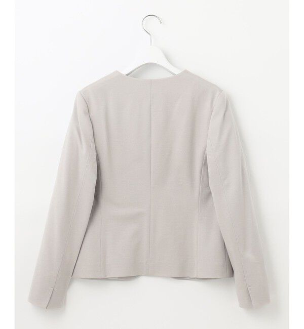 自由区「【好評につき追加生産/洗える】WASHABLEPONTE ノーカラージャケット」|ノーカラージャケット|