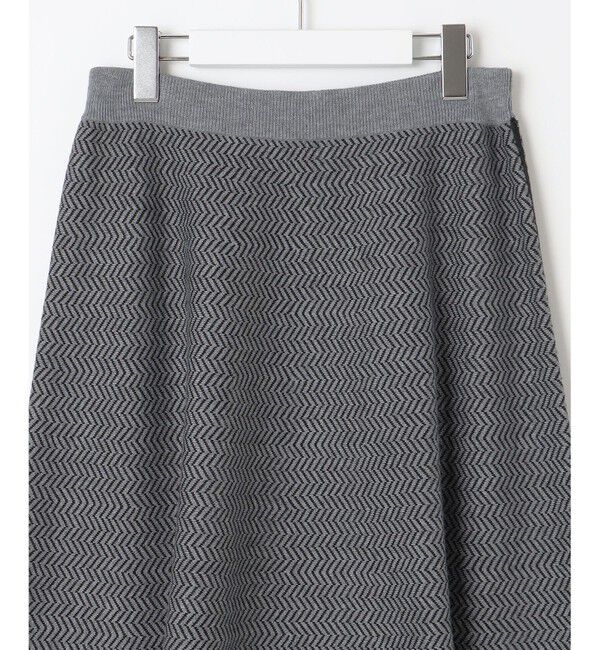 自由区「【WEB限定・マルチウェイ・洗える】ヘリンボーン柄リバーシブルニット セットアップ」|スーツ|