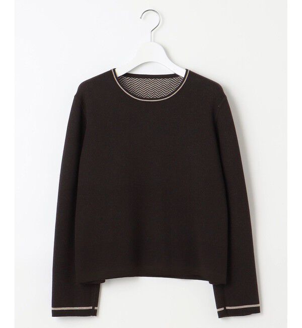 自由区「【WEB限定・マルチウェイ・洗える】ヘリンボーン柄リバーシブルニット セットアップ」|スーツ|