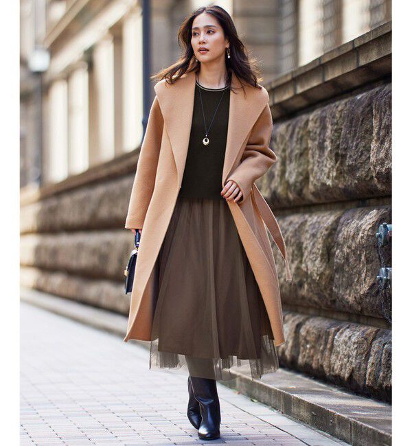 自由区「【WEB限定・マルチウェイ・洗える】ヘリンボーン柄リバーシブルニット セットアップ」|スーツ|